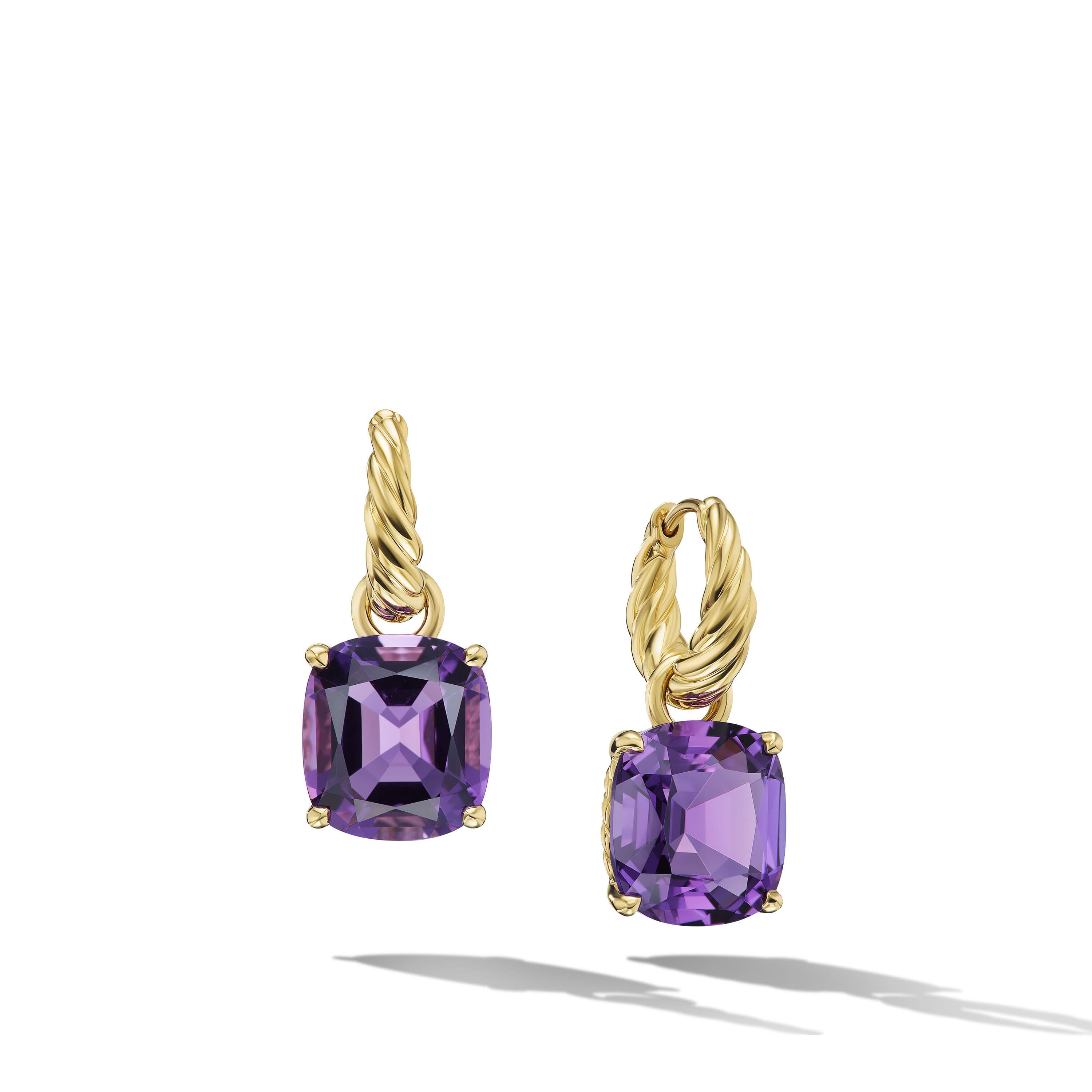 David Yurman Marbella Drop Earrings in Gold with Amethyst 0