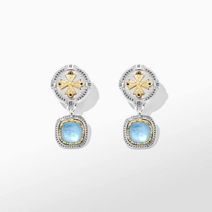 Konstantino Dome Collection Spinel Doublet Drop Earrings 2