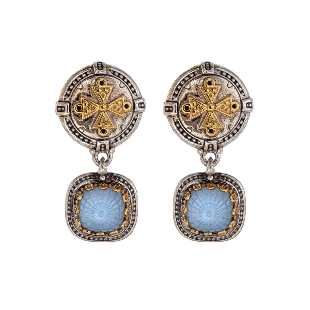 Konstantino Dome Collection Spinel Doublet Drop Earrings 0