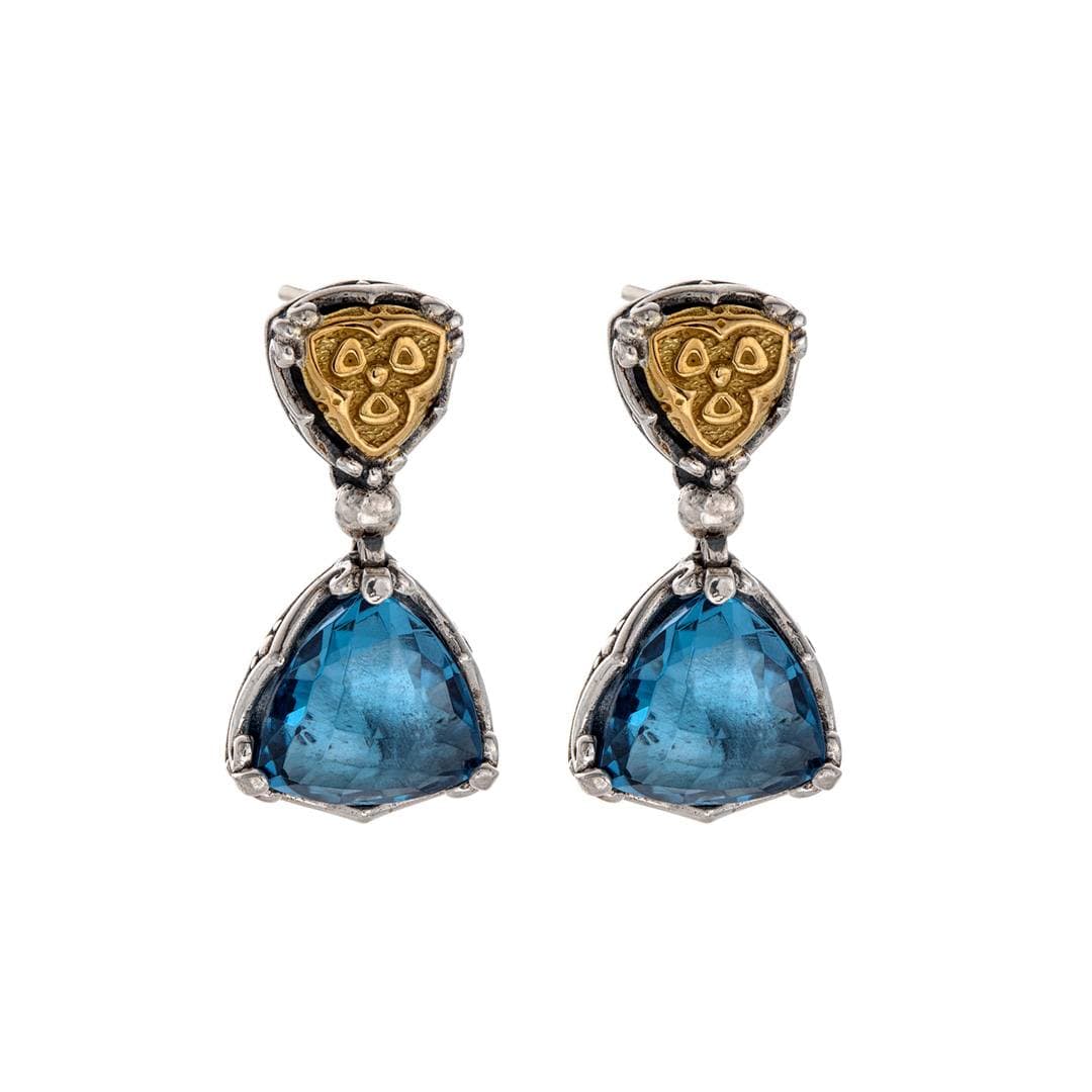 Konstantino Anthos Collection Blue Spinel Drop Earrings