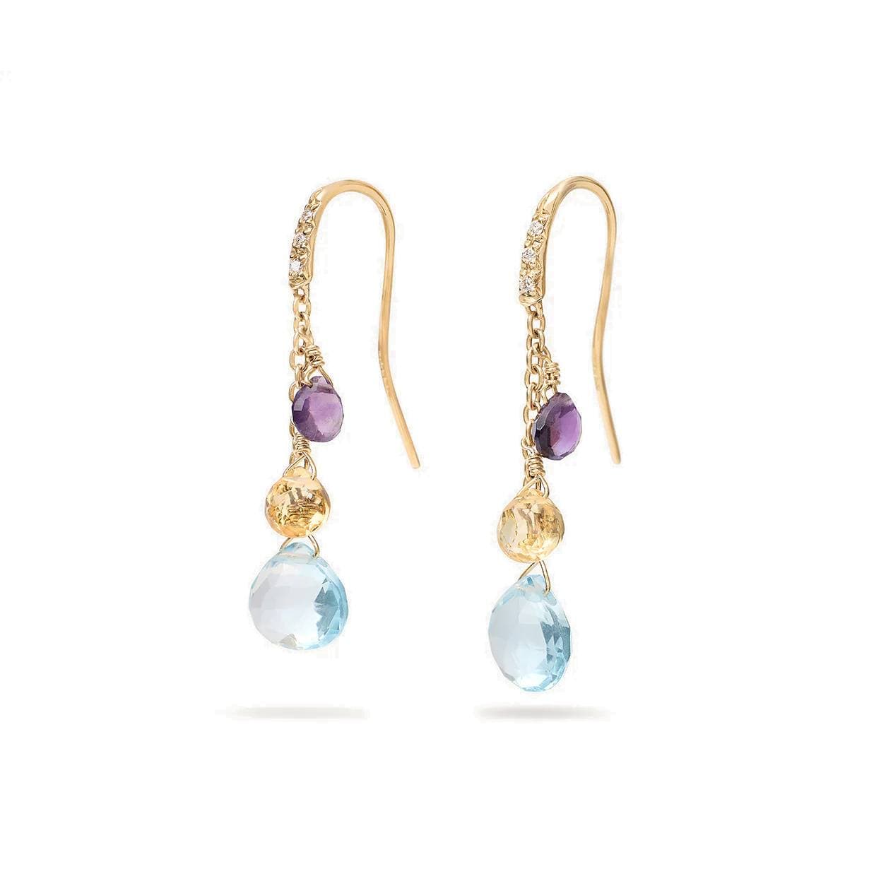 Marco Bicego Paradise Mix Gem Short Drop Earrings 1