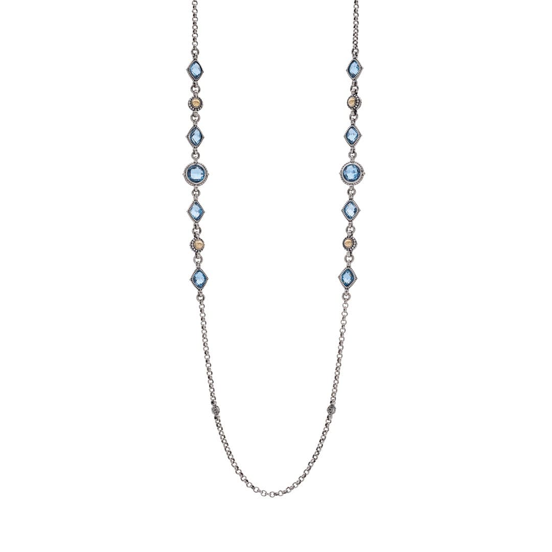 Konstantino Anthos Collection Blue Spinel Necklace