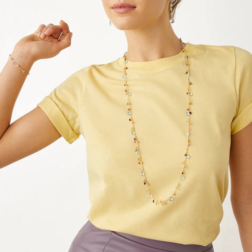 Marco Bicego Paradise Mixed Gemstone Long Necklace 2