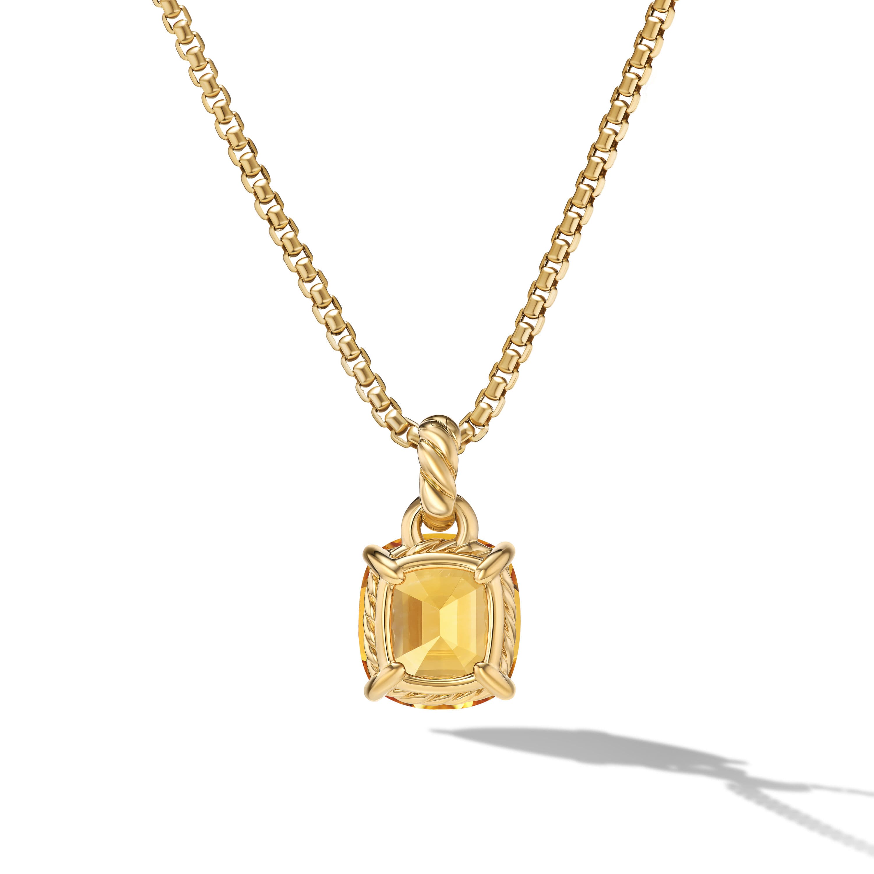 David Yurman Marbella Pendant in Gold with Citrine 1