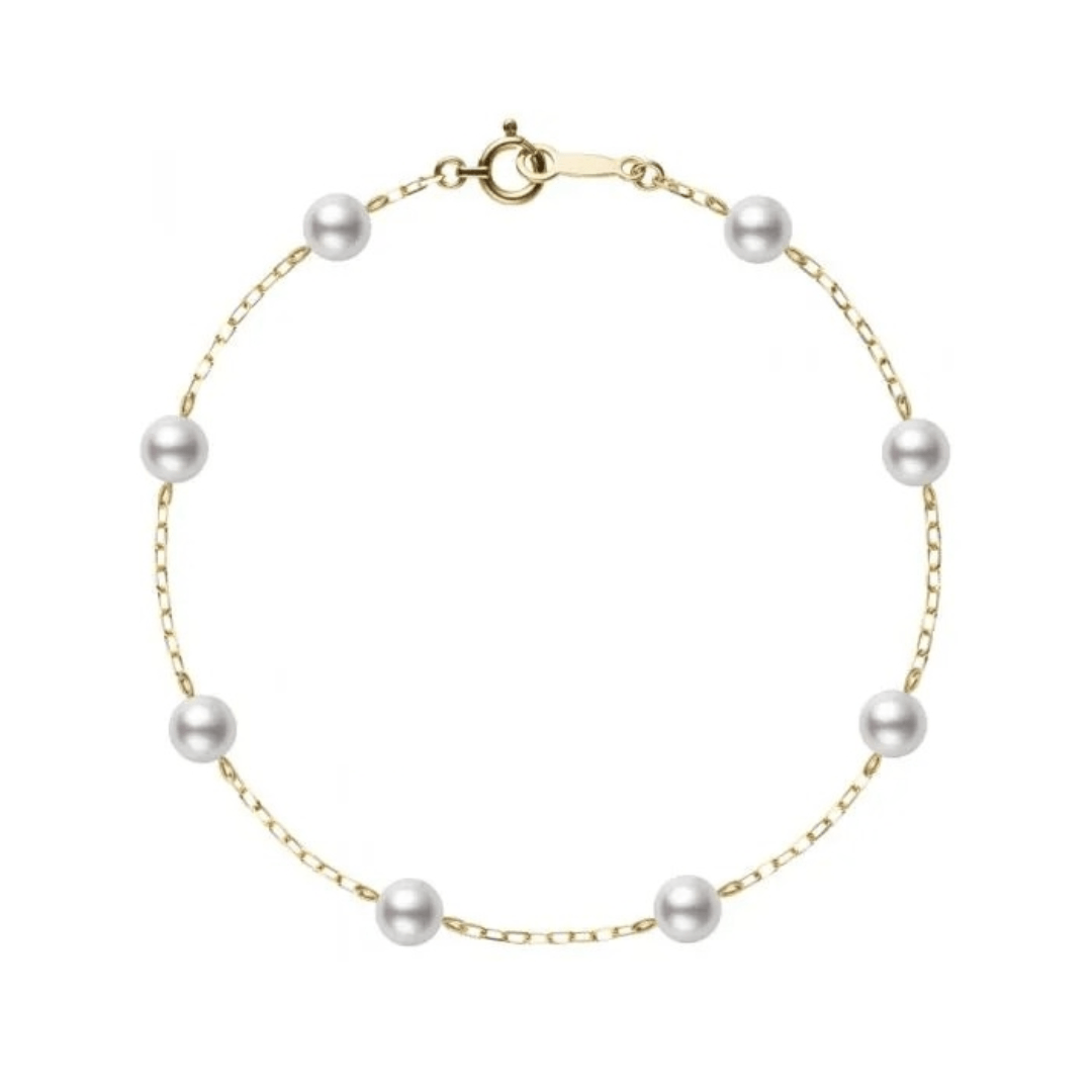 Mikimoto 6-5.5mm Pearl Station Bracelet