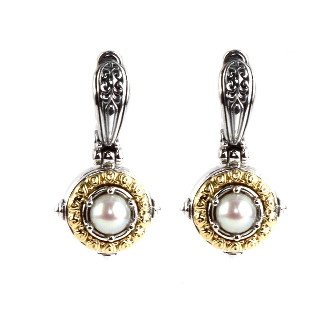 Konstantino Pearl Carved Drop Earrings