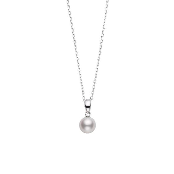 Mikimoto Everyday Essentials 7.5-7mm A+ Akoya Pearl Pendant Necklace