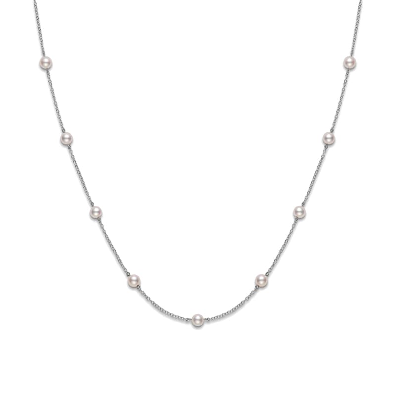 Mikimoto 5.5mm Akoya A Pearl Station Necklace