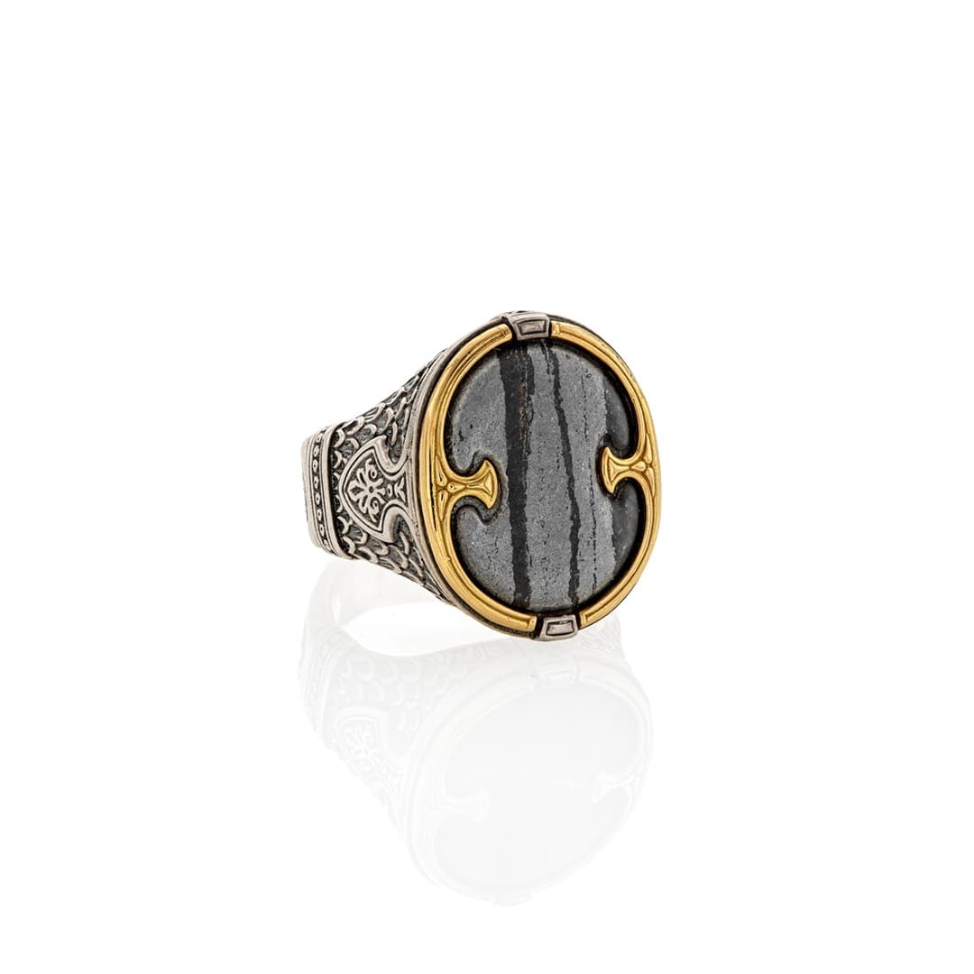 Konstantino Men's Oval Perseus Ring 0