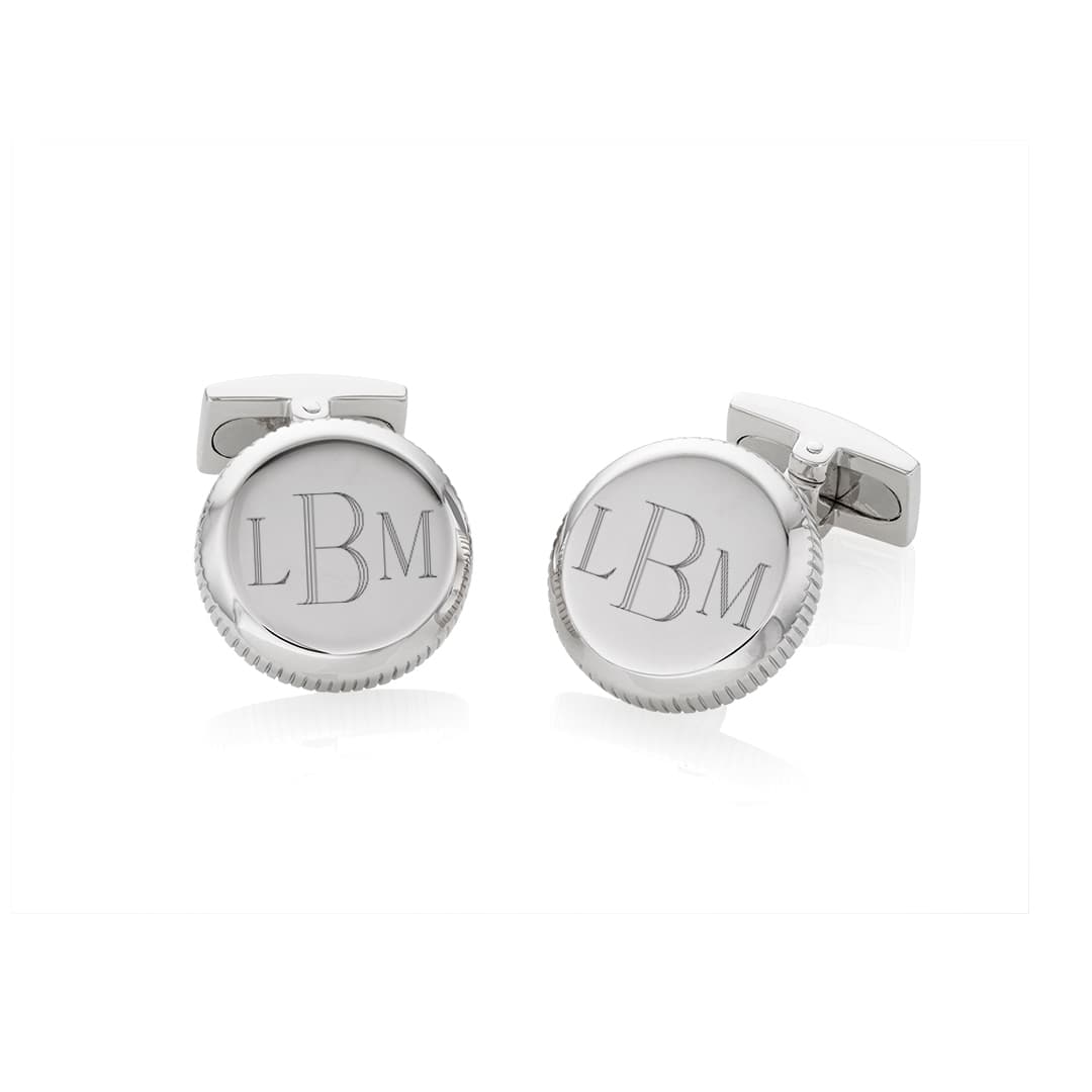 Engravable Round Cufflinks 0