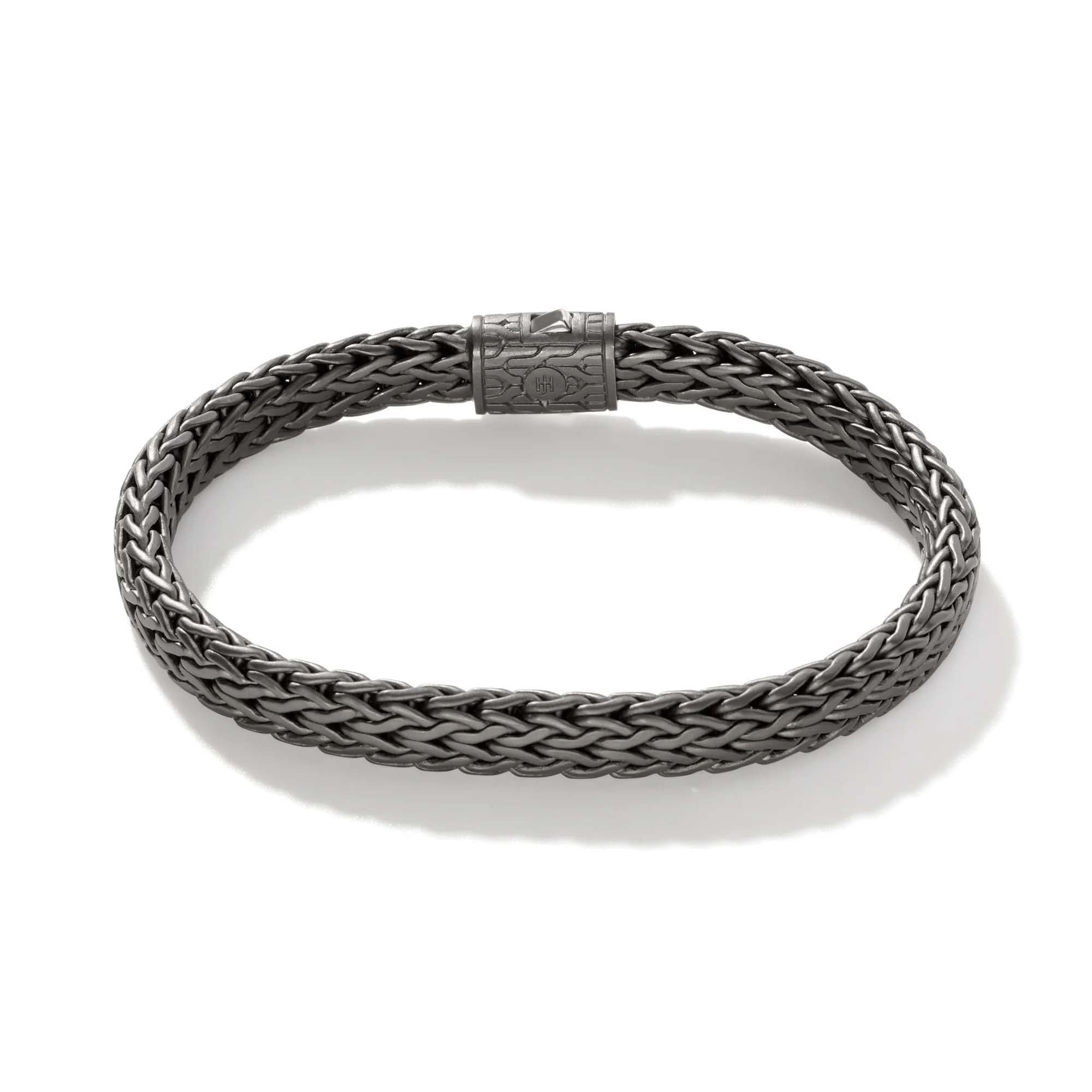 John Hardy 7.5mm Icon Bracelet in Dark Silver 1