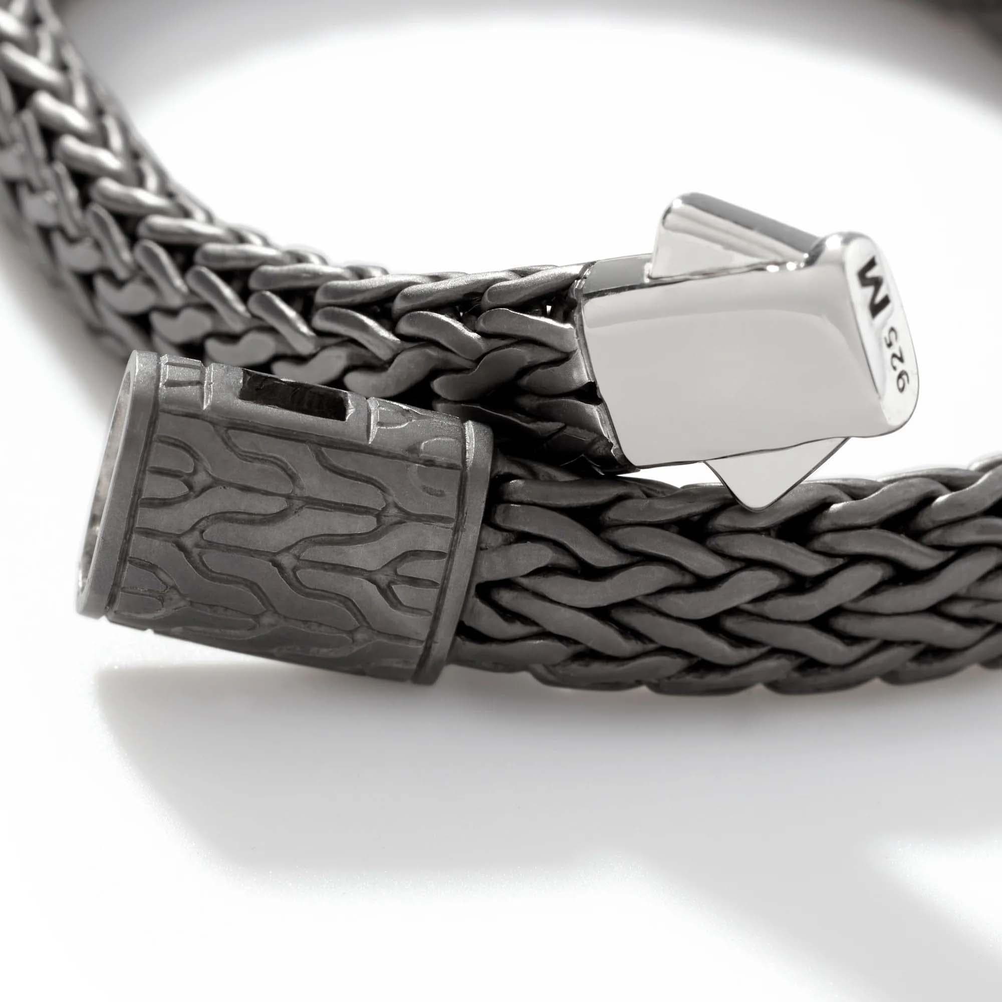 John Hardy 7.5mm Icon Bracelet in Dark Silver 4