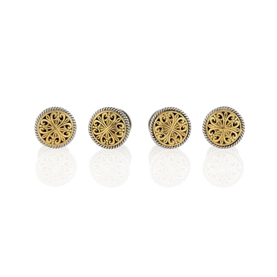 Konstantino Four-Piece Maltise Cross Stud Set