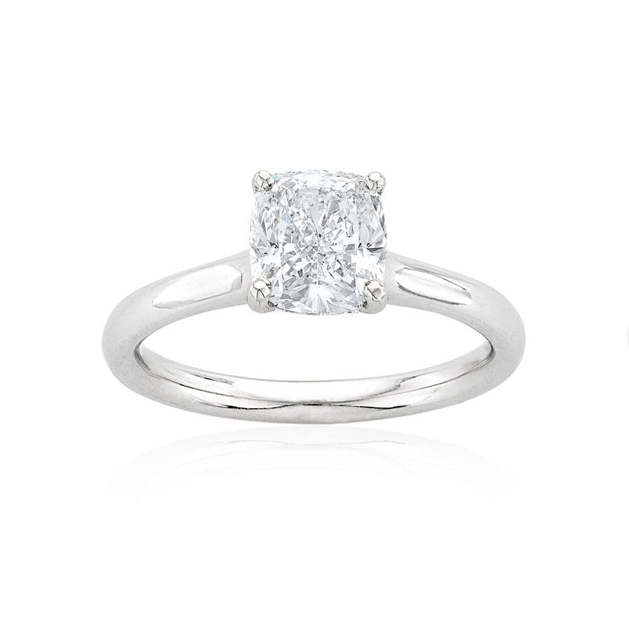 1.50 CT Cushion Cut Loose Diamond, displayed in White Gold 0