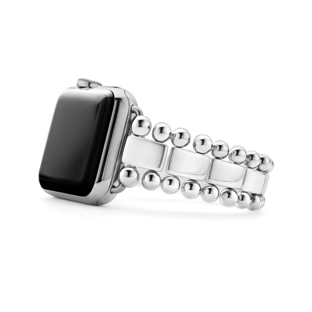 Lagos Smart Caviar Sterling Silver Watch Bracelet, 38-45mm 0