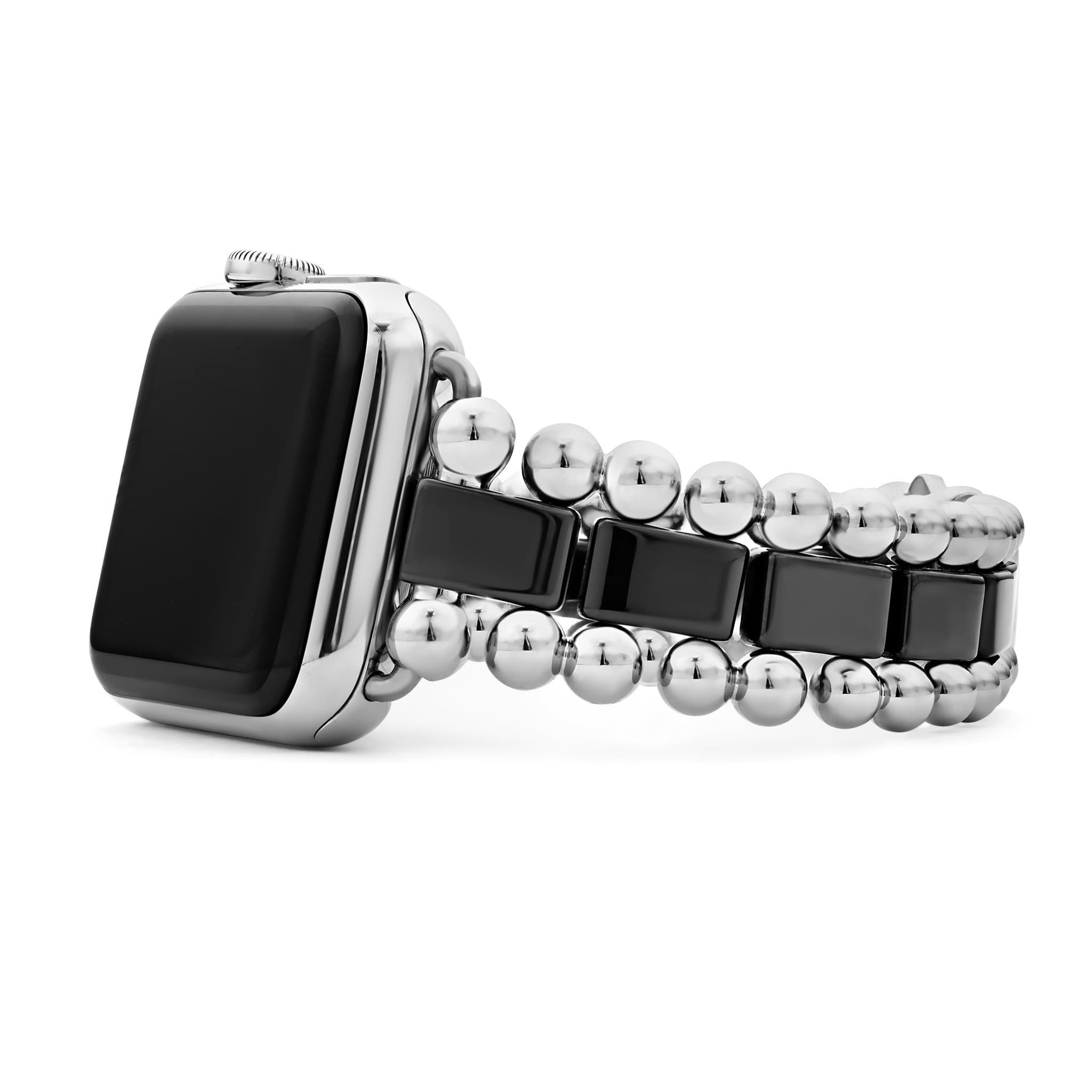 Lagos "Smart Caviar" Ceramic Watch Bracelet