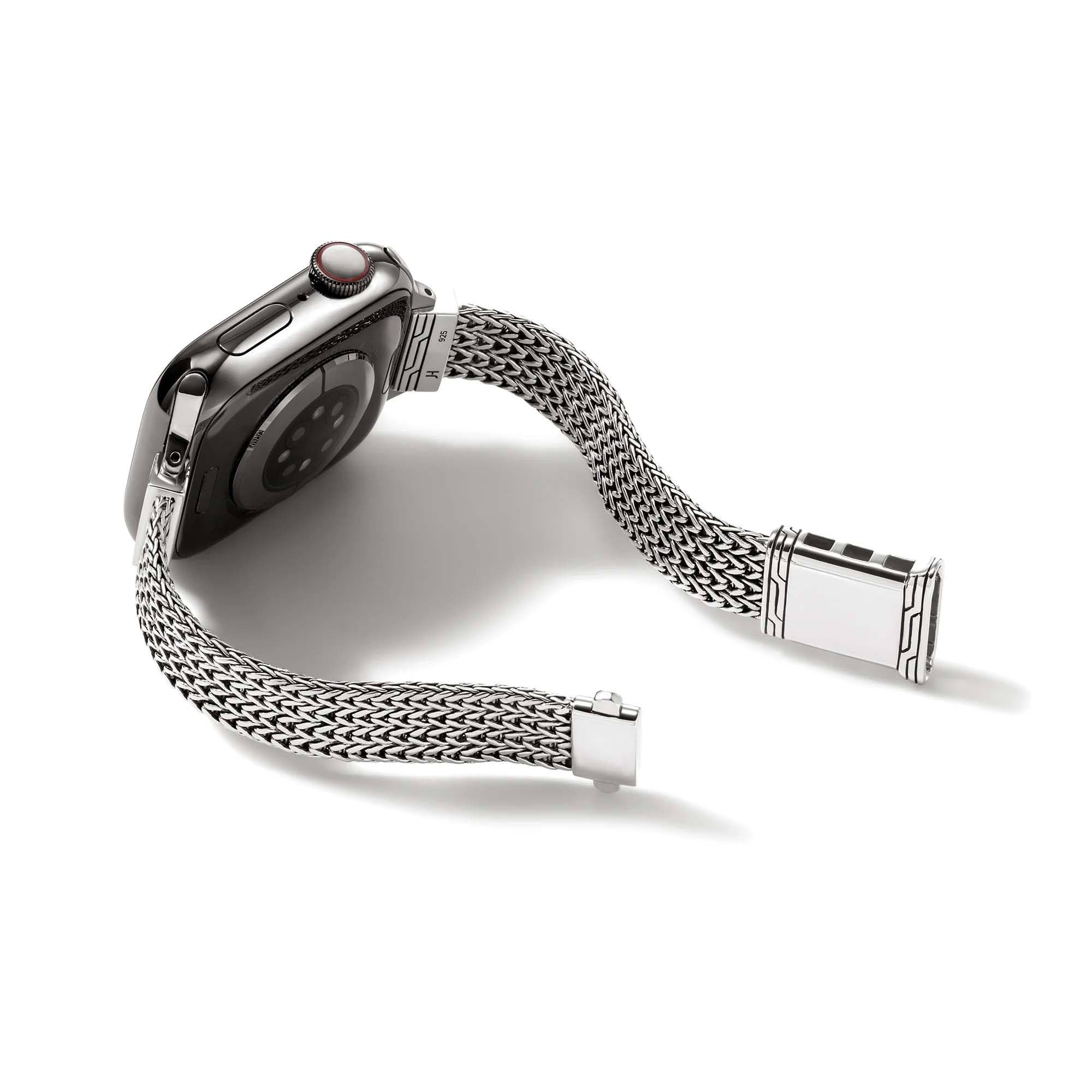 John Hardy 12mm Sterling Silver Smart Watch Strap with Diamonds 3