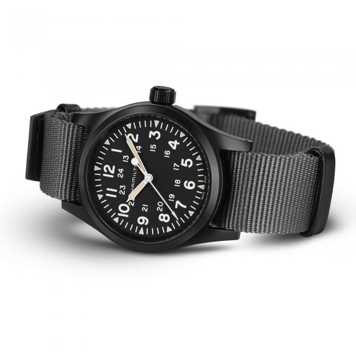 Hamilton Khaki Field Mechanical Watch with Black Dial 2