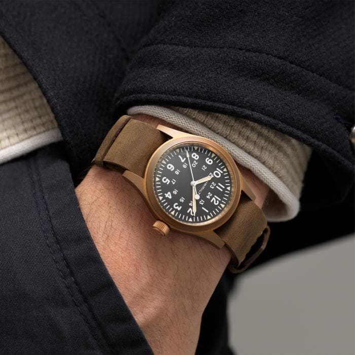 Hamilton Khaki Field Mechanical Bronze Watch 4