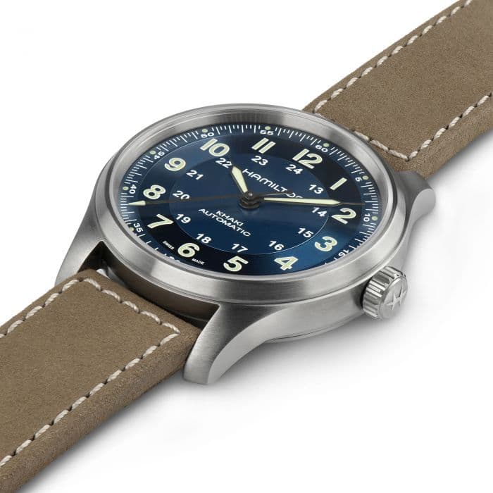 Hamilton Khaki Field Titanium Auto Watch with Blue Dial 1