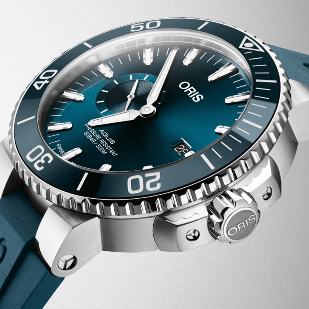 Oris Aquis Small Second, Date in Blue 2