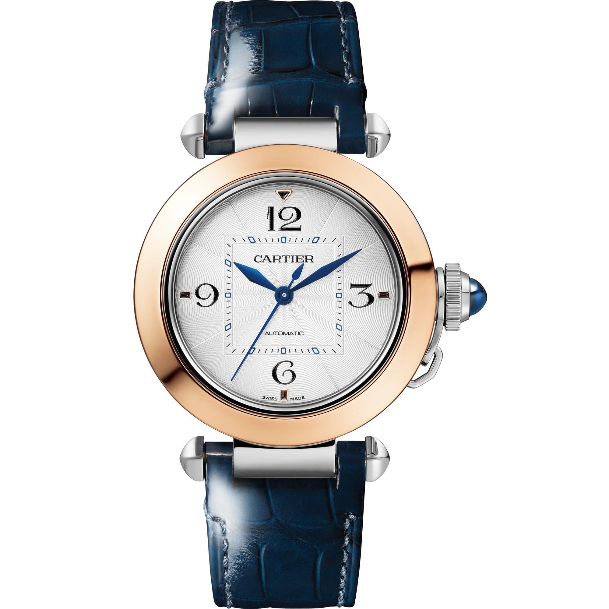 Pasha de cartier Watch in Steel and Rose Gold, 35mm
