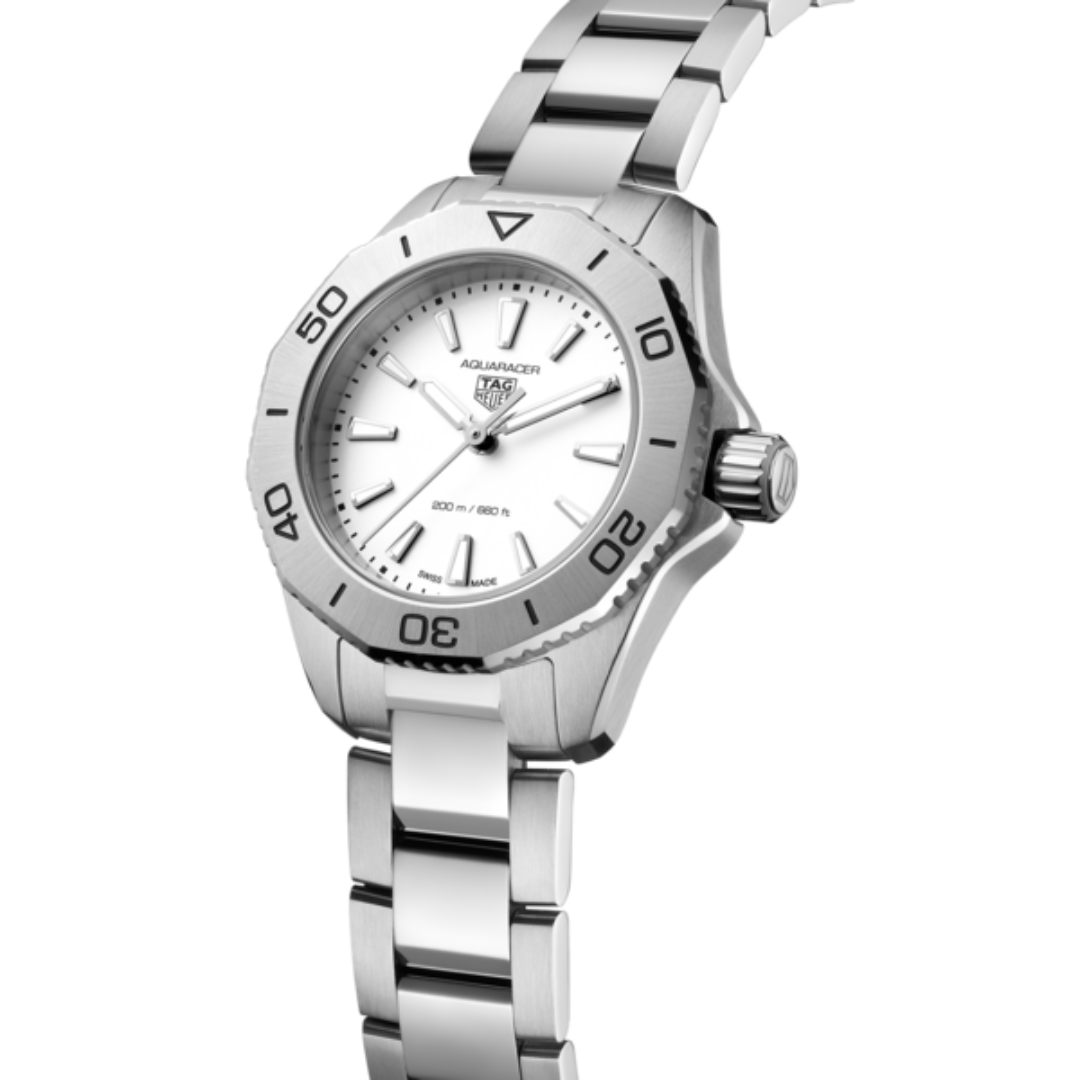 TAG Heuer  Aquaracer Professional 200 Quartz Watch with White Dial 1