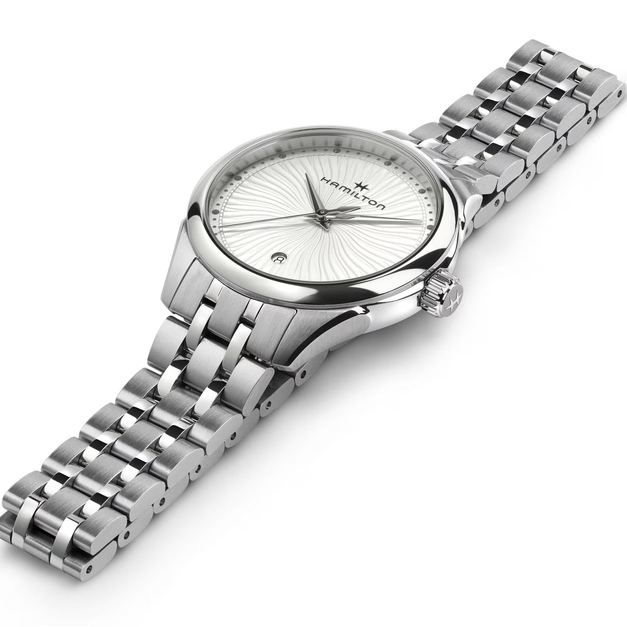 Hamilton Jazzmaster Lady Quartz Watch with White Dial 1