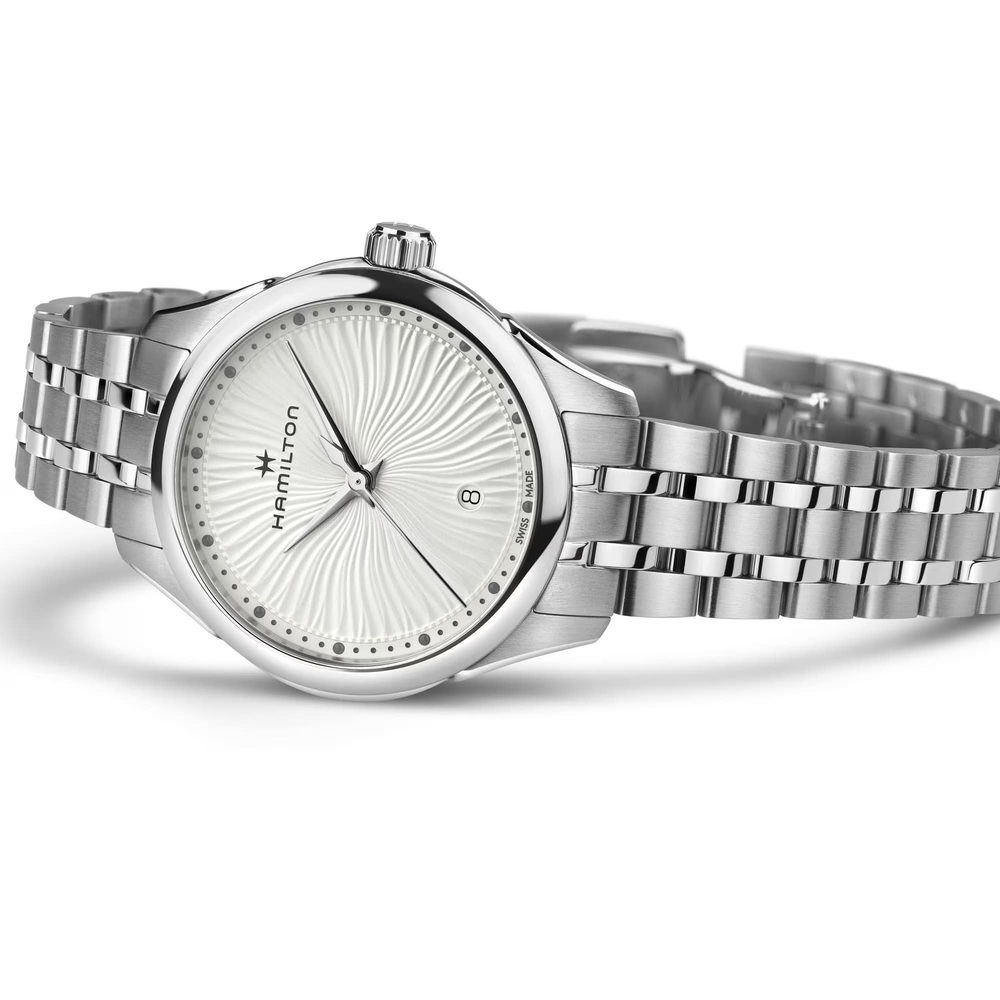 Hamilton Jazzmaster Lady Quartz Watch with White Dial 2