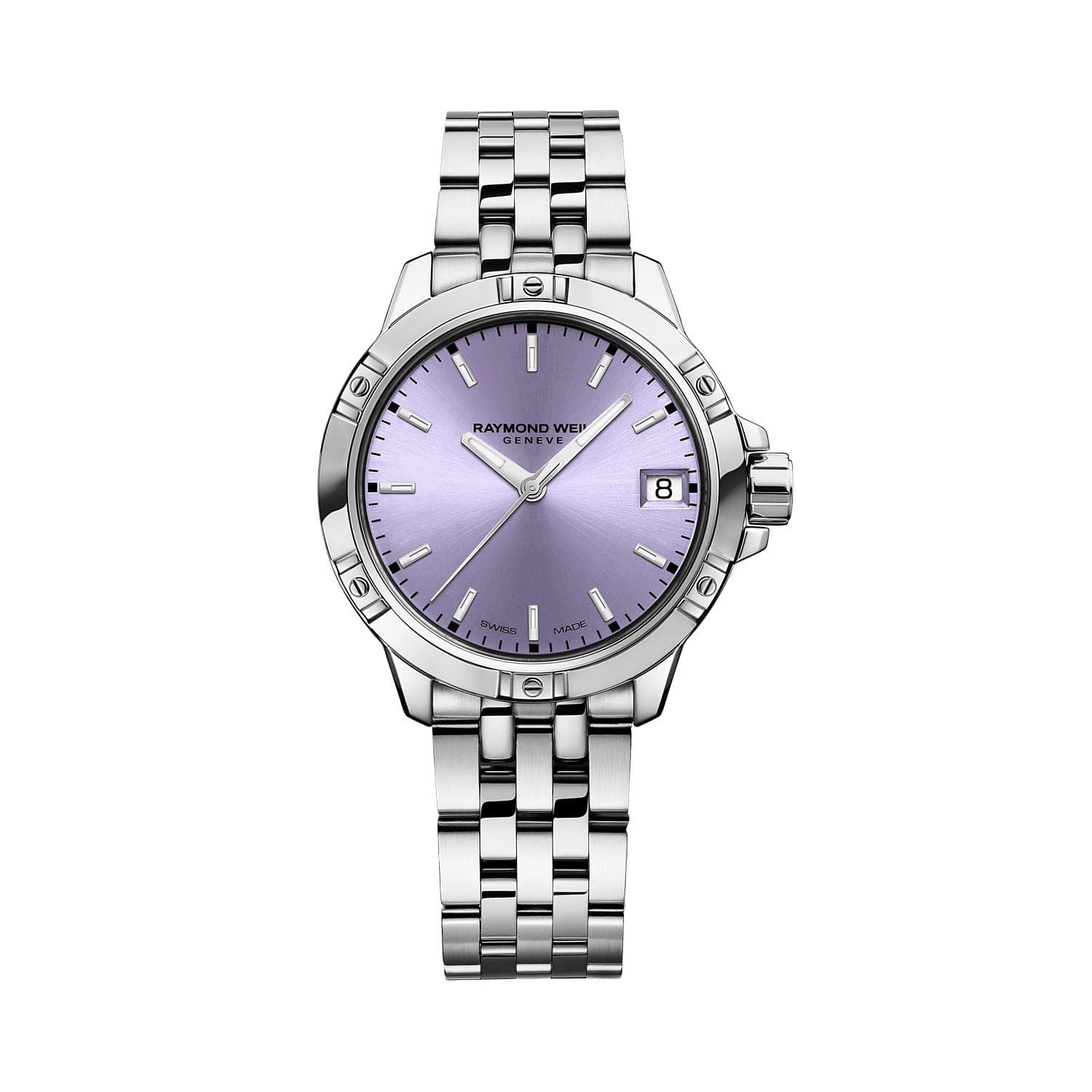 Raymond Weil Tango Ladies Stainless Steel 30mm Watch with Lavender Dial