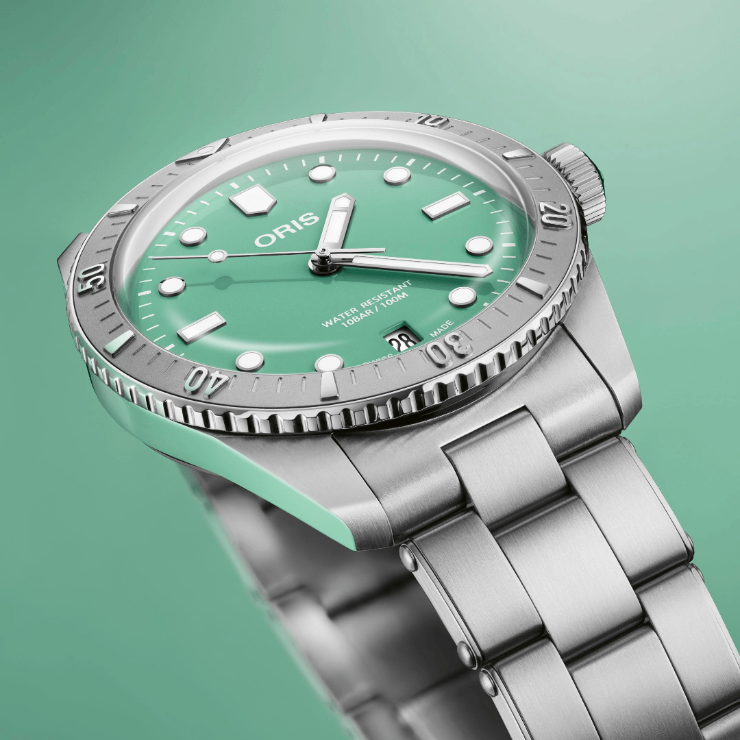 Oris Divers Sixty-Five with Green Dial 1