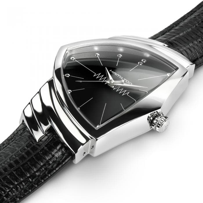 Hamilton Ventura Quartz Watch with Black Dial 2