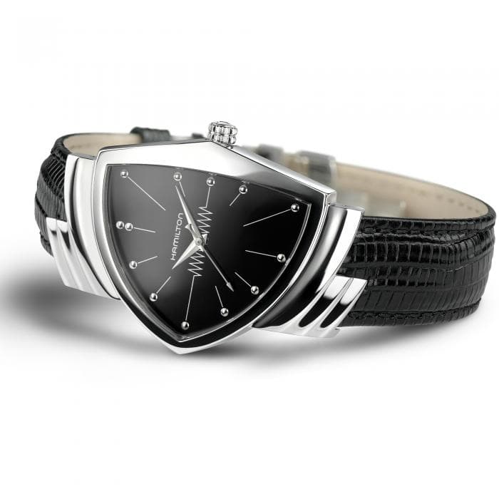 Hamilton Ventura Quartz Watch with Black Dial 1