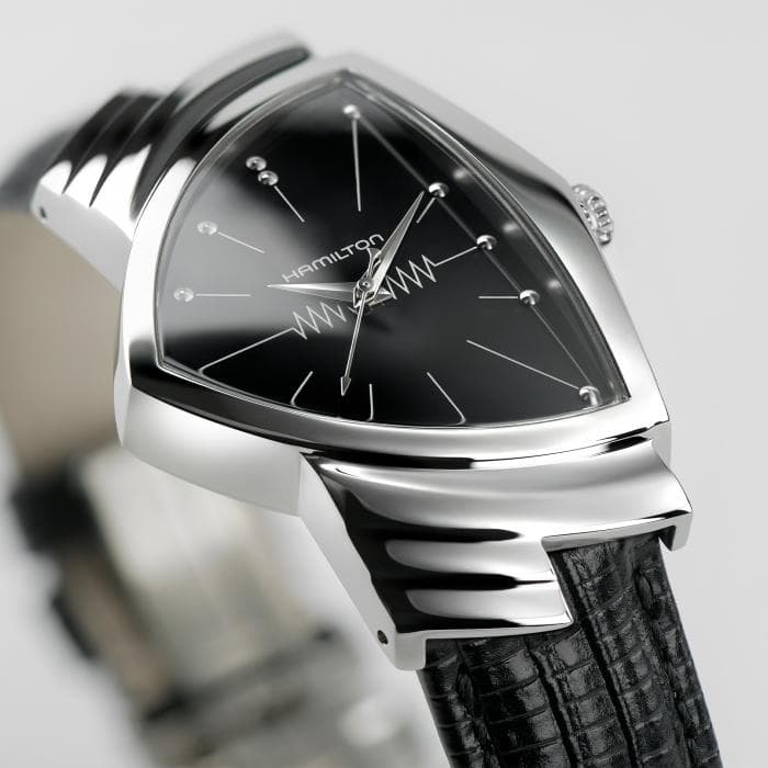 Hamilton Ventura Quartz Watch with Black Dial 3