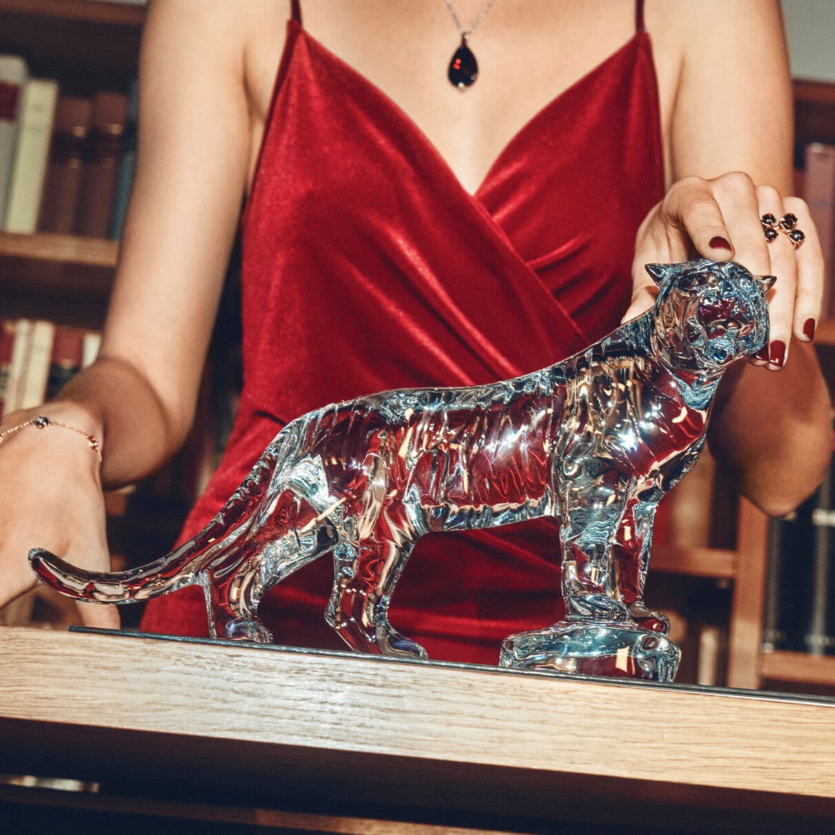 Baccarat Roaring Bengal Sculpture 2