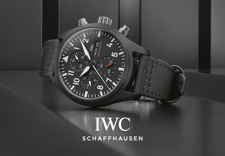 IWC Schaffhausen pilot's top gun watch at lee michaels san antonio