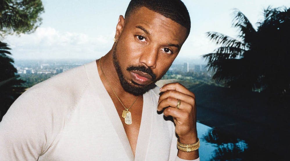 Michael B Jordan wearing David Yurman Jewelry for Men