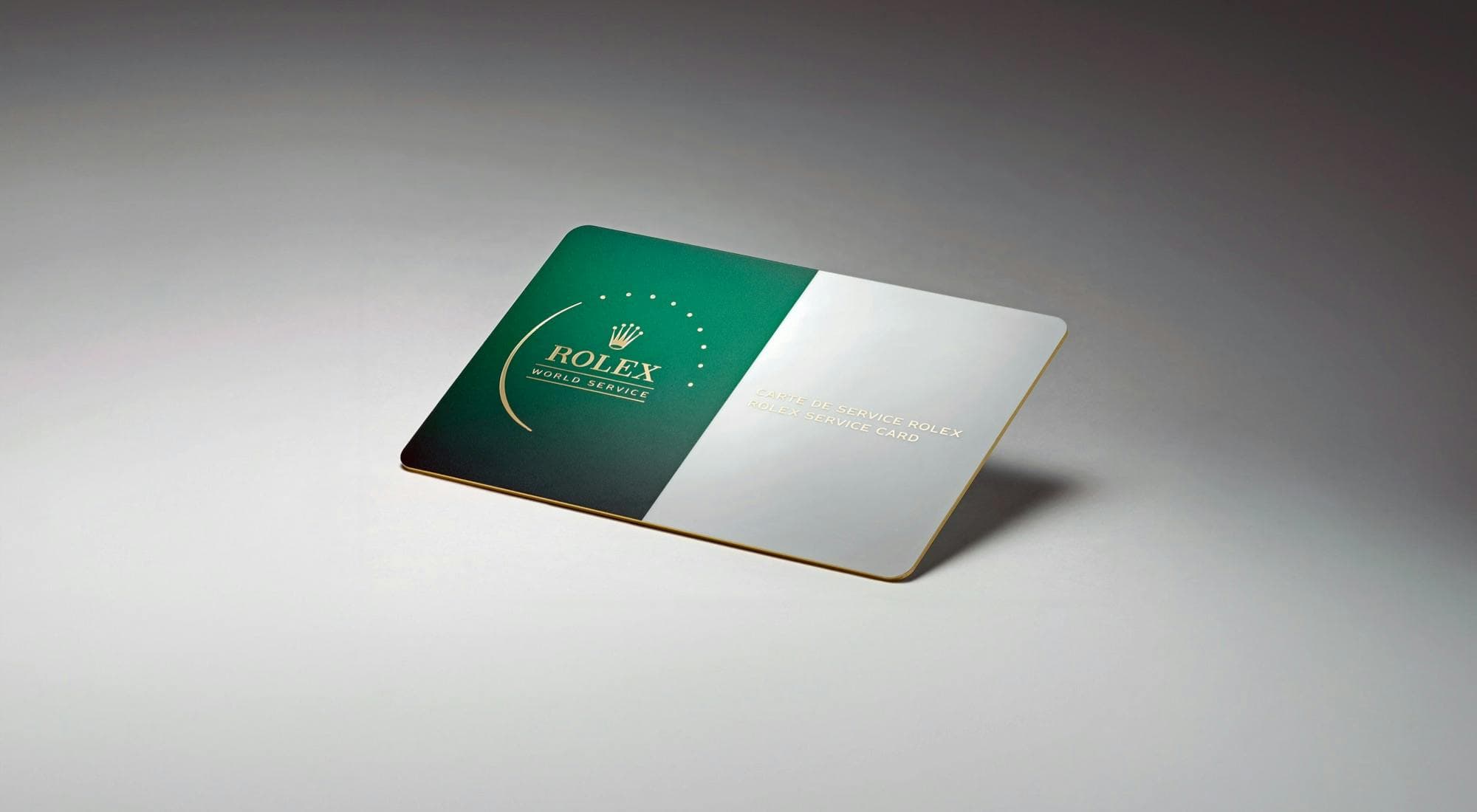 Rolex service warranty card